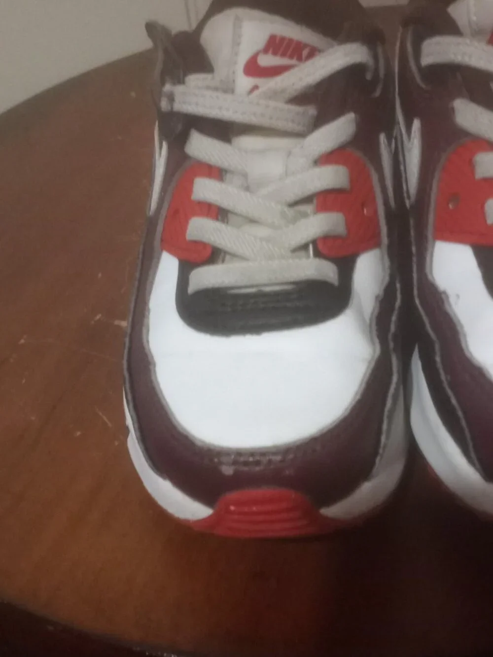 Nike Air Max 90 Easyon Burgundy Crush White Shoes Hf6357-600 Toddler Size 10C - Picture 7 of 12